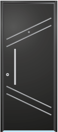 Puerta de chapa línea B — Premium Estampada