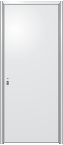 Puerta de chapa línea C — Pesada Ciega