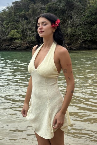 VESTIDO MARILYN SATAI CON PUNTILLA - Art.721