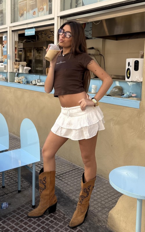 SKORT CON VOLADOS - Art.508A