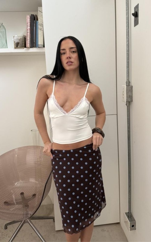 POLLERA MIDI POLKA DOTS - ART.566