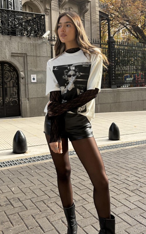 TOP ML CON CUELLO DE ENCAJE - Art.52