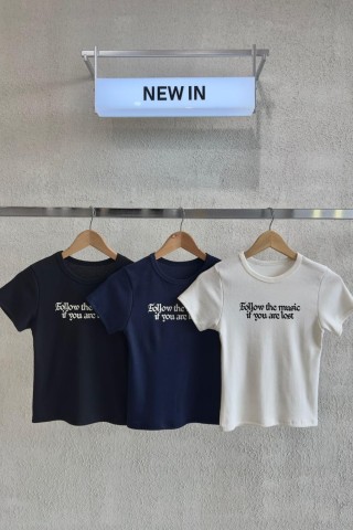 REMERA RIBB "FOLLOW THE MUSIC" - Art.132