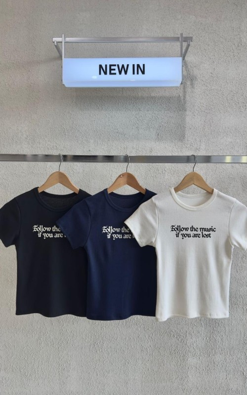 REMERA RIBB "FOLLOW THE MUSIC" - Art.132